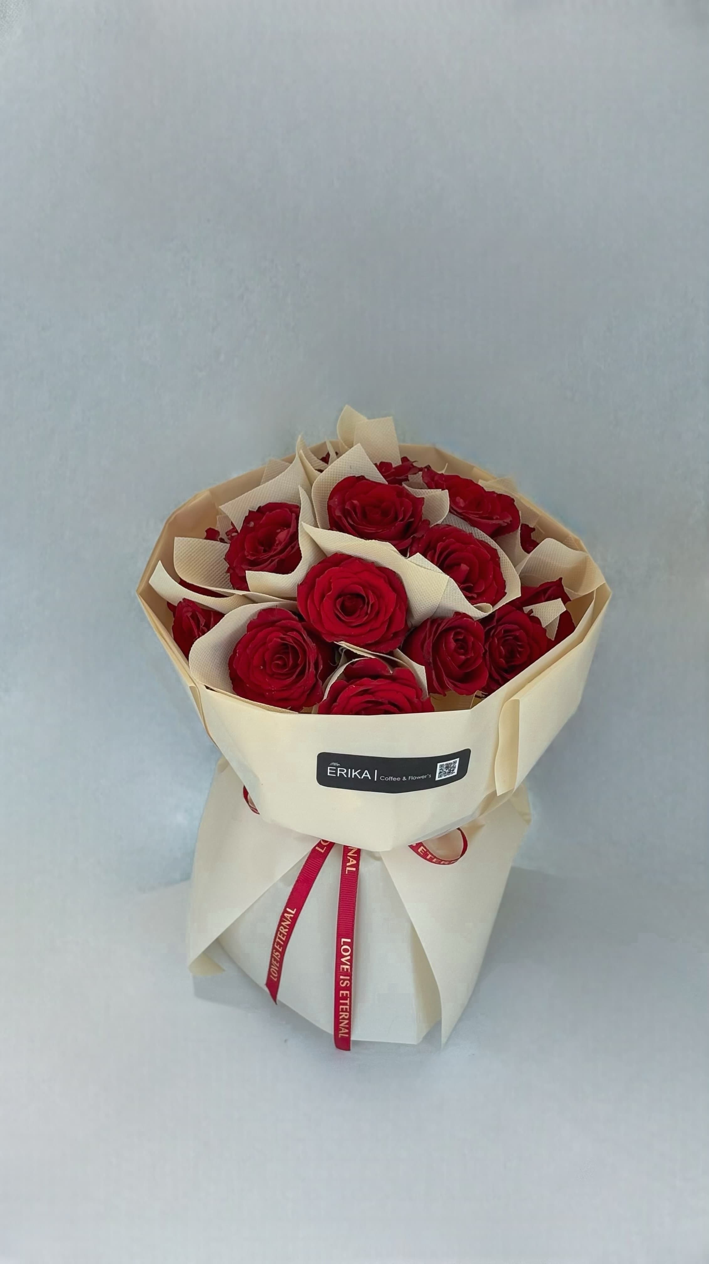 دسته گل مینیمال رز شکلاتی